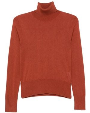 Alpha Studio Roll-Neck Sweater - Red