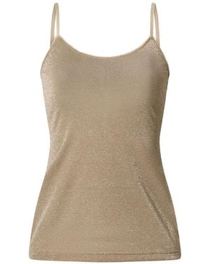 Momoní Airelle Lurex-Jersey Top - Natural