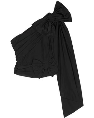 Viktor & Rolf Bow-Detail One-Shoulder Blouse - Black