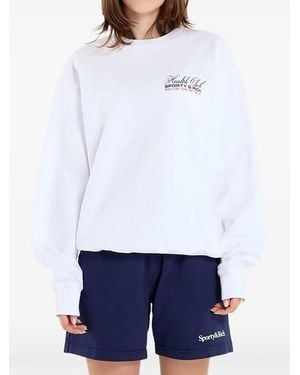 Sporty & Rich Crew Neck Sweater - Blue