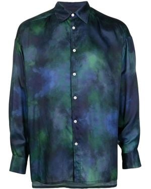 Ahluwalia Shakti Long-Sleeve Shirt - Blue