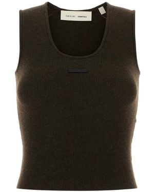 Fear Of God Ribbed Tank Top - Black