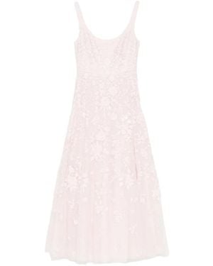Needle & Thread Floral-Embrodairy Dress - Pink
