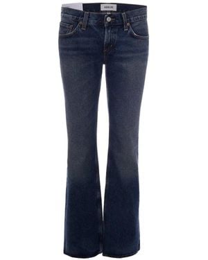 Agolde Faded-Effect Flared-Leg Jeans - Blue