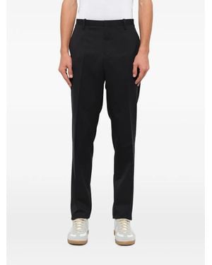 WOOYOUNGMI Pressed-Creases Trousers - Black
