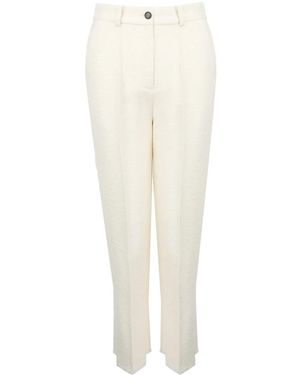Ports 1961 Pleat-Detail Trousers - White