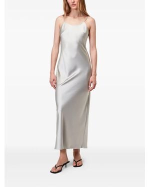 Roberto Collina Satin-Finish Dress - Gray