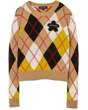 Marc Jacobs Pullover mit Blumendetail - Braun