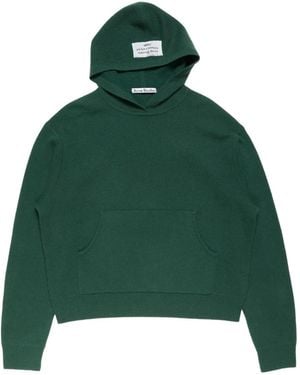Acne Studios Sudadera Con Capucha Y Manga Larga - Verde