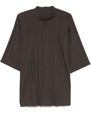 Homme Plissé Issey Miyake Pleated Shirt - Black
