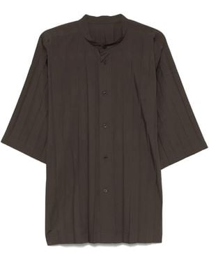 Homme Plissé Issey Miyake Pleated Shirt - Black