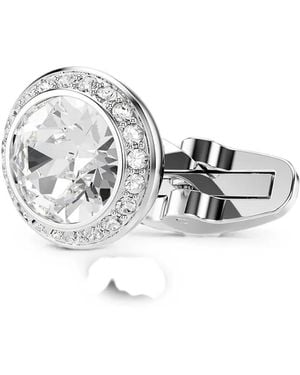 Swarovski Crystal Cufflinks - White