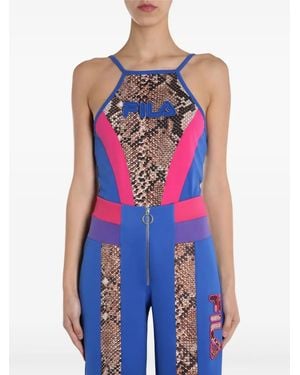 Fila Snakeskin Panel Top - Blue