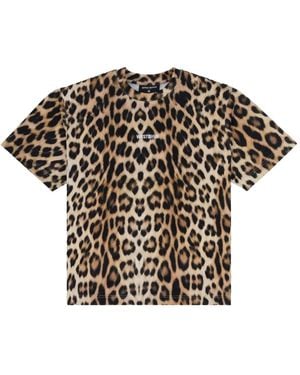 WRSTBHVR Leopard-Print T-Shirt - Brown