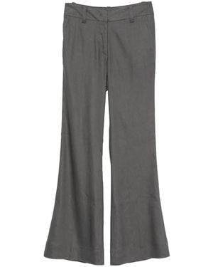 Marc O' Polo Belt-Loop Flared Trousers - Grey