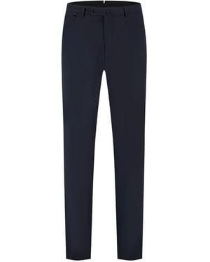 PT Torino Slim-Cut Tailored Trousers - Blue
