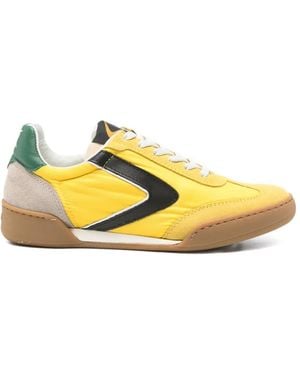 Valsport Suede-Panel Sneakers - Yellow
