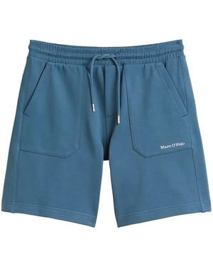Marc O' Polo Drawstring Pocketed Shorts - Blue