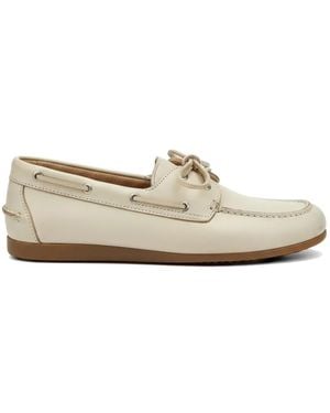 POSA Brushed-Leather Loafers - White
