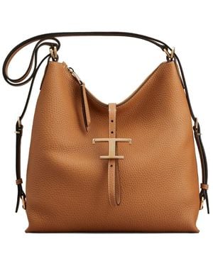 Tod's Small T Timeless Shoulder Bag - Brown