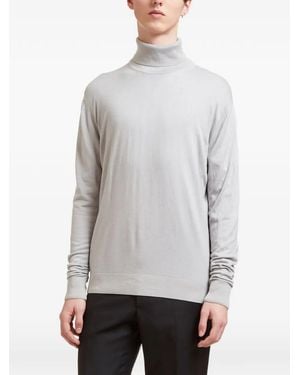 Aiezen Roll-Neck Jumper - Grey