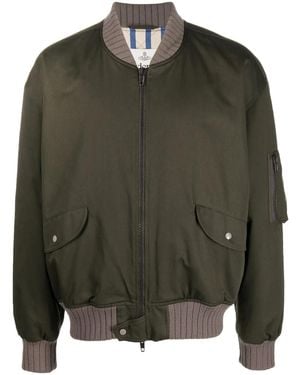 Vivienne Westwood Embroidered Bomber Jacket - Green