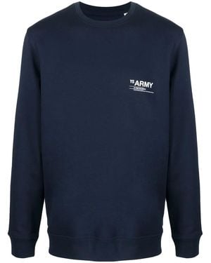 Yves Salomon Organic-Cotton-Blend Sweatshirt - Blue