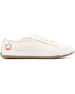 Vivienne Westwood Logo Canvas Trainers - White