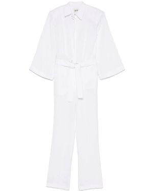 BATAKOVIC Belgrade Linen Jumpsuit - White