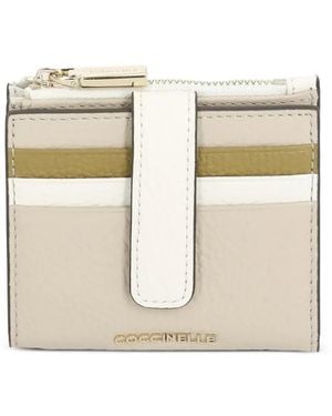 Coccinelle Colour-Block Wallet - Natural