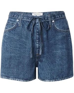 Rag & Bone Miramar Shorts Met Trekkoord - Blauw