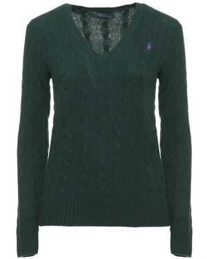 Polo Ralph Lauren Cable-Knit V-Neck Sweater - Green