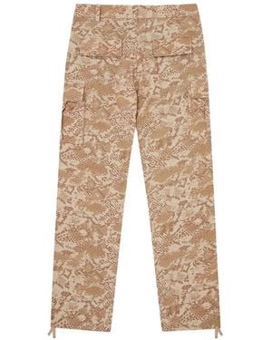 ICECREAM Print Cargo Trousers - Natural