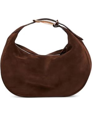 Liffner Sac À Main Moon Zippé En Cuir De Veau - Brown