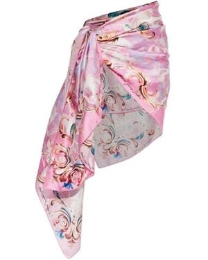 Versace Jeans Couture Barocco-Print Sarong - Pink
