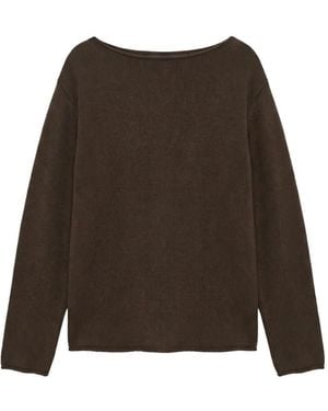 Reformation Marine Boat-Neck Sweater - Brown