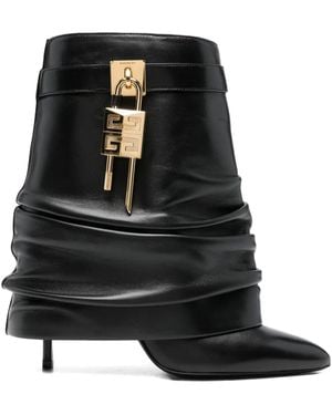 Givenchy 95Mm Shark Lock Boots - Black