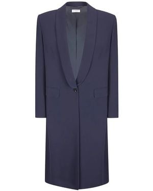 Alberto Biani Manteau À Simple Boutonnage - Bleu