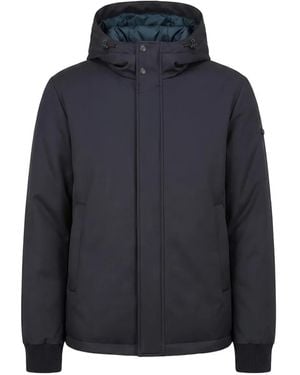 Peserico Hooded Zip-Up Jacket - Blue
