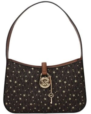 Michael Kors Lyra Monogram Star-Print Tote Bag - Black