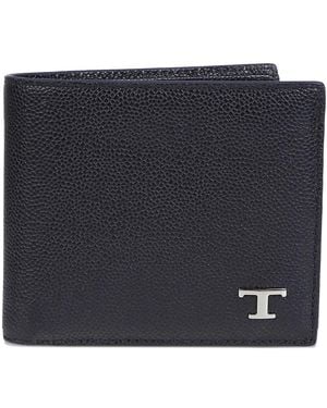 Tod's Logo-Detail Leather Wallet - Black