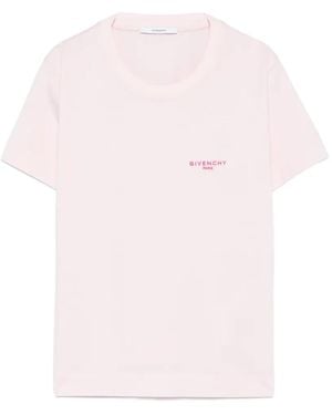 Givenchy Logo-Print T-Shirt - Pink