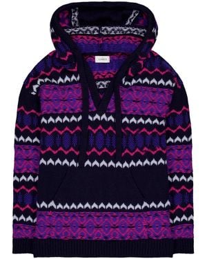 Laneus Fair-Isle Jumper - Purple