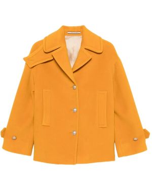 Tagliatore Norah Button-Fastening Jacket - Orange