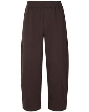Woc Elasticated-Waist Track Trousers - Brown