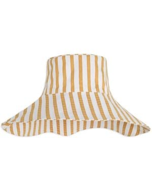 Faithfull the Brand Stefanny stripe-print sun hat - Natur