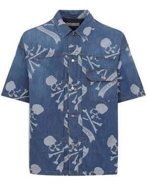 MASTERMIND WORLD Camicia Con Stampa - Blu