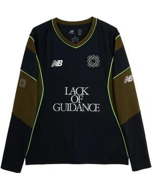 New Balance Camiseta Lack Of Guidance A Paneles - Negro