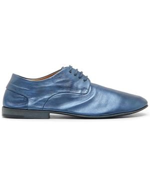 Marsèll Laminated-Leather Derby Shoes - Blue