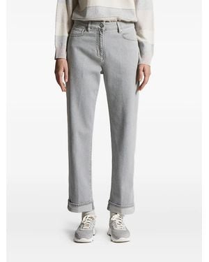 Peserico Jeans Con Applicazione - Grigio